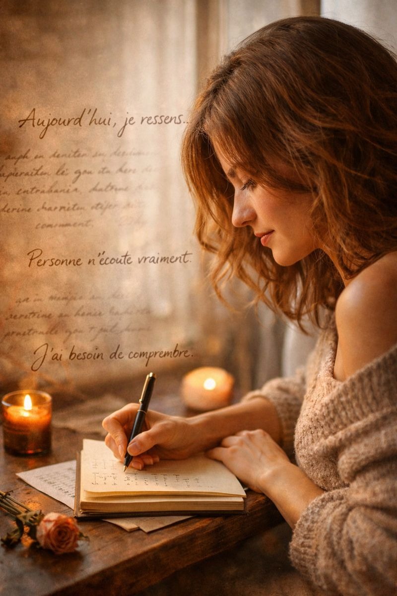 Pourquoi tant de femmes trouvent refuge dans l'écriture? Pourquoi ce besoin est-il si présent chez les femmes ? Et en quoi l’écriture peut-elle réellement transformer le rapport à soi ?